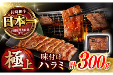 《レビューキャンペーン実施中》【味付き】 【柔らかさとコクの融合！】長崎和牛 A5 ハラミ 300g / 国産 牛肉 和牛 焼肉 はらみ / 諫早市 / 野中精肉店 [AHCW116]