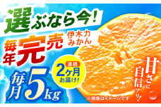 【2回定期便】※【11月より発送／先行予約】 伊木力みかん (家庭用) 5kg / みかん ミカン 蜜柑 柑橘 フルーツ ふるーつ 果物 くだもの / 諫早市 / 山野果樹園 [AHCF008]