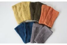 草木染 oMamoriのシルク × コットン の レッグウォーマー short 2足セット (全5色) 大村市 いすといすと～天然染料染物店～ISTIST [ACZW026]
