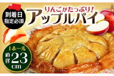 【到着日指定必須】アップルパイ 1ホール(直径23cm) / アップルパイ ケーキ りんご パイ 洋菓子 スイーツ / 大村市 / 大又農園野の実[ACZO003]