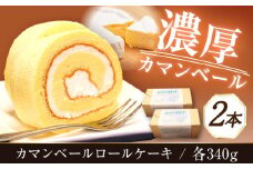 カマンベール ロールケーキ 約340g×2本 / ケーキ カマンベールチーズ スイーツ / 大村市 / シュクルボワ[ACZB001]