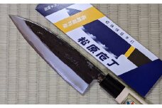 松原包丁 舟行包丁 1本 (刃渡り約15.3cm) 包丁 両刃 / 大村市 / 朝長鎌製作所 [ACYX002]