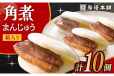長崎角煮まんじゅう 10個 (箱入)  / 角煮 角煮まん 岩崎 角煮まんじゅう 中華まん 惣菜 おやつ 長崎 饅頭 / 大村市 / 岩崎本舗[ACAH007]