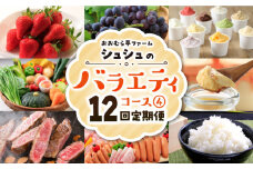 ※今後受付しない※【12回定期便】シュシュのバラエティーコース４ / 長崎和牛 フルーツ 野菜 / 大村市 / おおむら夢ファームシュシュ[ACAA099]