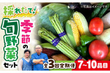 【全3回定期便】 農家自慢 季節の野菜セット（7～10品目） / 詰め合わせ 野菜 やさい 野菜セット 野菜詰め合わせ 旬 春野菜 夏野菜 秋野菜 野菜定期便 / 大村市 / 産直松吉[ACZC004]
