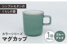 カラーシリーズ マグ ブルーグレイ medium size マグカップ コップ  / 器 食器 フリーカップ 湯呑 コップ / 大村市 / 陶磁工房 一朶[ACZV016]