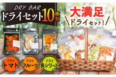 DRY BAR ドライバー Aセット 10種類 ドライフルーツ / ドライフルーツ お菓子 菓子 間食 おやつ / 大村市 / ファームいまみっちゃん[ACYL001]