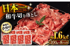 長崎和牛 切り落とし肉 1.6kg / 牛肉 切り落とし 切落し きりおとし すき焼き すきやき しゃぶしゃぶ 小分け / 大村市 / おおむら夢ファームシュシュ[ACAA145]
