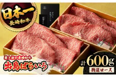 【限定生産】特選ロース すき焼き用 長崎和牛 出島ばらいろ 300g×2パック 計600g / 大村市 / ゆいまーる [ACBV001]