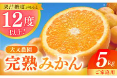 【先行予約・10月中旬以降発送】みかん 5kg 詰合せ 長崎県産 / 柑橘 みかん 蜜柑 / 大村市 大又農園[ACZO001]