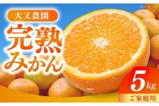 【先行予約・10月中旬以降発送】みかん 5kg 詰合せ 長崎県産 / 柑橘 みかん 蜜柑 / 大村市 大又農園[ACZO001]