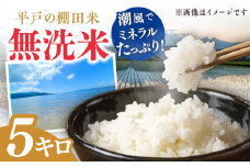 【着日指定 可能】【潮風で育った新鮮米】平戸の棚田米（無洗米）約5kg 平戸市 / ひらど新鮮市場 [KAB021]