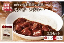 【着日指定 可能】【40年の試行錯誤の結晶】平戸ビーフカレー3食セット（中辛） 平戸市 / カレー工房 NVfoods [KAB075] カレー レトルト スパイス ご当地カレー 通販 お取り寄せ グルメ 簡単調理 保存食
