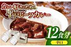 【着日指定 可能】【40年の試行錯誤の結晶】平戸ビーフカレー12食セット(辛口)【カレー工房 NVfoods】カレーライス カレールー レトルト 防災 便利 [KAB078]