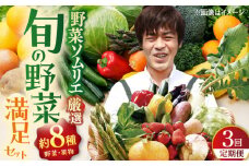 ＜全3回定期便＞【ソムリエ厳選】安心の地元野菜と果物のお任せセット 平戸市 / ひらど新鮮市場 [KAB159]