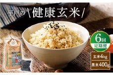 【全6回定期便】「健康志向なあなたへ」平戸の健康 玄米・黒米セット 平戸市 / エコファーム永田 [KAB176]