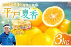 【着日指定 可能】【とろける果汁と爽快な風味】平戸夏香【3kg（16個～25個）】 平戸市/善果園 [KAA322] 平戸 夏香 香り 特産品 フルーツ 柑橘 旬 お取り寄せ ギフト プレゼント 甘い ジューシ 今が旬 オレンジ ミカン みかん 