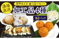 【 イカ を味わい尽くす】平戸の イカ 加工品 4種食べ比べ８個セット【百旬館】[KAK012]
