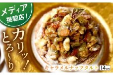 【着日指定 可能】【カリッとろ～り】ナッツ好きさんのためのキャラメルナッツタルト 1ホール(14cm)【心優-CotoyuSweets-】 [KAA371] キャラメルナッツ タルト ナッツタルト ナッツケーキ タルト ミックスナッツ タルトケーキ 