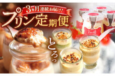 【全3回定期便】プリン定期便【心優 −Cotoyu Sweets−】 [KAA412] 