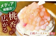 【着日指定 可能】白桃チーズタルト1ホール(18cm)【心優　－Cotoyu Sweets－】 [KAA395] 