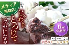 【全6回定期便】 半熟 ガトーショコラ 1ホール(15cm) 【心優-CotoyuSweets-】 [KAA498] ガトーショコラ チョコレートケーキ チョコ ケーキ スイーツ お菓子 人気 おすすめ 通販 ギフト プレゼント 手土産