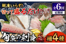 【全6回定期便】  獲れたて 旬魚 の柵 4種 セット（ 刺身 3種＆ イカ 1種）（5～6人前） 【平戸市/舘浦漁業協同組合】 [KAA522]刺身 セット 通販 お取り寄せ 新鮮 海鮮盛り合わせ ギフト 贈り物 海鮮丼 手巻き寿司 詰め合わせ 人気 おすすめ