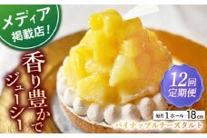 【全12回定期便】パイナップルチーズタルト1ホール(18cm)【心優　－Cotoyu Sweets－】 [KAA547]