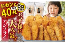 【全6回定期便】【ふっくらジューシー】おうごんアジフライ 40枚入（20枚×2袋） 平戸市/しばやま水産 [KAB297] [KAB297]