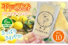 【全6回定期便】【さっぱり・さわやか】平戸夏香のアイスキャンデー 10本詰合せ 平戸市 [KAB259]
