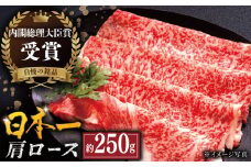 【着日指定 可能】長崎和牛 肩ロース スライス 約250g 平戸市 / 萩原食肉産業 [KAD347]