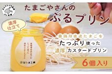 たまごやさんのぷるプリン 6個入(濃厚仕立て)( 新鮮 赤たまご ぷりん プリン 濃厚 カスタード )【A9-047】
