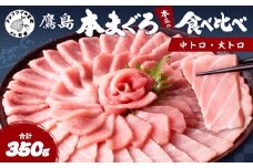 鷹島本まぐろ柵(中トロ・大トロ) 合わせて350g( マグロ まぐろ 中トロ 大トロ 本まぐろ 手軽 おつまみ 柵 流水解凍 )【B8-043】