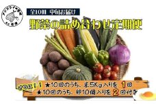 米5kgと卵20個付き！野菜の詰め合わせ定期便10回(中旬)【定期便】( 米 ご飯 ごはん お米 白米 卵 たまご タマゴ 野菜 やさい ヤサイ 詰め合わせ 定期便 季節の野菜 旬 おまかせ 九州 新鮮 とれたて 赤土土壌 たっぷり おすすめ 満足 安心 5キロ 5kg 野菜詰め合わせセット 野菜セットセット )【K00-008】