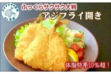 「アジフライの聖地 松浦」体脂肪率10%以上!養殖真あじのふっくらサクサク大判アジフライ開き( あじ アジ 鯵 聖地 アジフライ フライ 揚げ物 お弁当 おつまみ お惣菜 簡単 おかず )【B3-083】
