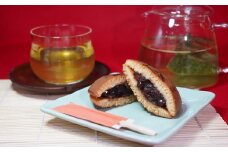 北海大納言の手作りあんこのどら焼き5個セット＆濃い味と旨味の深蒸し茶「まつうら茶」ティーパック3種【B2-185】