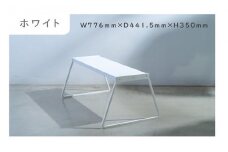 ベンチ ホワイト( セミオーダー 手作業 鉄小物 )【H0-002-01CV】