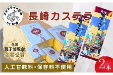 第19回全国菓子大博覧会で金賞受賞の「長崎カステラ」2本( 和菓子 スイーツ デザート おやつ カステラ 2本 長崎 お菓子 松浦市 )【B4-113】