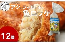 長崎県松浦産アジとジャガイモの魚ロッケ 12個 ( あじ アジ じゃがいも ジャガイモ 魚ロッケ コロッケ 冷凍 松浦市 )【B0-259】