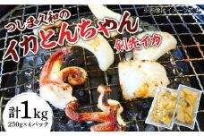 つしま 久和の イカ とんちゃん （剣先イカ バージョン） 4パック《対馬市》【ゆうなぎ対馬】 いか 剣先イカ おつまみ 惣菜 冷凍 [WAG020]九州 長崎 対馬 海産物 時短調理 対馬産 冷凍 魚介類 詰め合わせ イカ BBQ 剣先いか