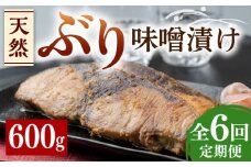 【全6回定期便】天然 ぶり 味噌漬け《対馬市》【うえはら株式会社】対馬産 ブリ 天然ブリ 魚 新鮮 冷凍 [WAI037]