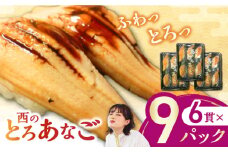 対馬産　西のとろあなご　にぎり寿司　9PAC《対馬市》【対馬水産】 新鮮 冷凍 寿司 名物 時短 簡単調理 穴子 穴子寿司 あなご 海鮮 魚介 すし 希少 [WAV015]