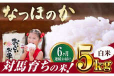 【全6回定期便】対馬産 なつほのか 5kg 《対馬市》【農事組合法人 樫椎小原】 白米 米 お米 ご飯 ごはん  5kg 5キロ 産地直送 ランキング 送料無料 贈答用 定期便 [WCQ002]