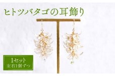 ヒトツバタゴ 耳飾り ( ピアス ) 【合同会社かもめ】《対馬市》アメリカンフラワー フック おしゃれ アクセサリー プレゼント [WBP004-1]
