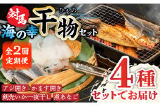 【全2回定期便】対馬 海の幸 干物 セット《対馬市》【対馬地域商社】九州 長崎 海鮮 [WAC055]
