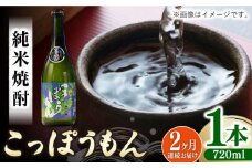 【全2回定期便】純米焼酎 こっぽうもん 25度 720ml 2本セット《対馬市》【株式会社サイキ】対馬 酒 贈り物 米焼酎 プレゼント 焼酎 [WAX051]