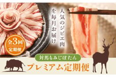 対馬もみじぼたんプレミアム定期便《対馬市》【一般社団法人 daidai】 冷凍配送 焼肉 赤身 肉 お肉 鹿肉 猪肉 BBQ ヘルシー プレゼント [WBH051]