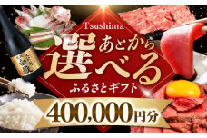 【あとから選べる】対馬市ふるさとギフト 40万円 分 《対馬市》 離島 米 肉 魚介 海鮮 木工品 常温 冷蔵 冷凍 [WZZ019]