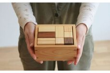 対馬ヒノキのつみ木≪対馬市≫【家具製作所kiiro】ヒノキ おもちゃ 子供 こども [WAL008]