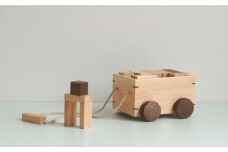 対馬ヒノキのコロコロつみ木≪対馬市≫【家具製作所kiiro】工芸 おもちゃ 子供 こども [WAL011]